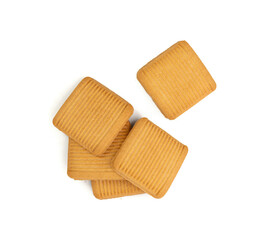 Italian Square Cookies, Novellini Biscuits, Rectangular Pastry Cracker, Wheat Bakery Dessert, Novellino