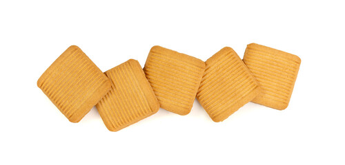 Italian Square Cookies, Novellini Biscuits, Rectangular Pastry Cracker, Wheat Bakery Dessert, Novellino