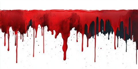 Abstract Background with Red Dripping Paint and Textures Illustrating a Bold Artistic Expression with a Unique Composition of Colors and Fluid Dynamics
