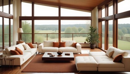 Photo modern style interior room 3d illustration