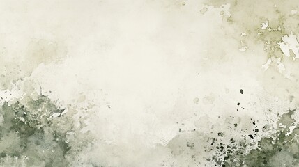 Vintage watercolor texture with subtle green and beige tones Background, wall, space for text