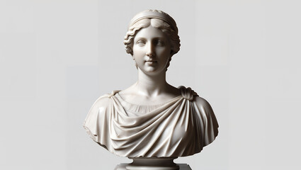 mockup of statue with light background