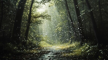 Obraz premium Enchanted Forest Path