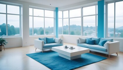 Fototapeta premium Photo modern style interior room 3d illustration