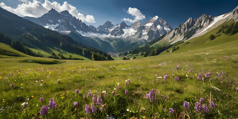 Fototapeta premium amazing nature background, created by Generative AI