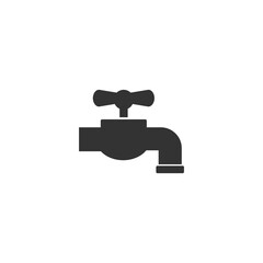 Faucet icon isolated on transparent background