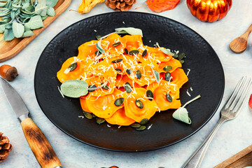 Homemade Butternut Squash Ravioli.