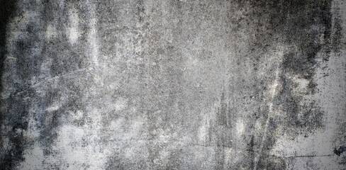 Ilustration grey long background. Gray grunge wall with cracks for backgrounds and overlays