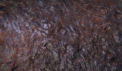Stone texture, background, rock layer cracks, 3D illustration