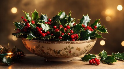 Christmas Holly Decoration