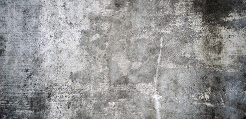 Ilustration grey long background. Gray grunge wall with cracks for backgrounds and overlays