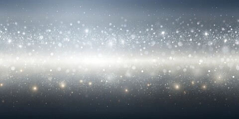 Obraz premium Abstract Silver and Grey Background with Sparkling Dust and Glowing Lights