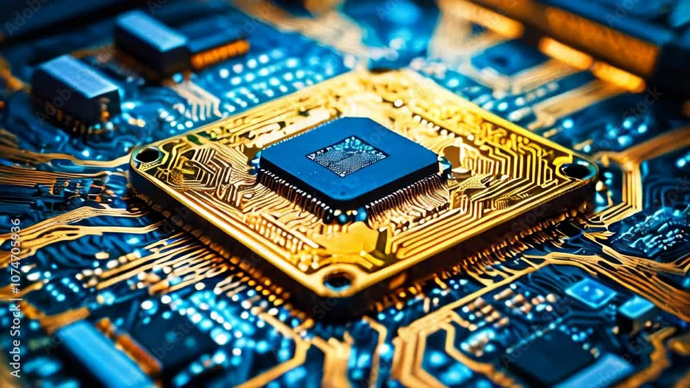 Poster generic information technology, computer architecture or artificial intelligence abstract concept an