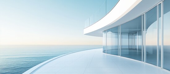 Fototapeta premium Modern Architecture with Ocean View
