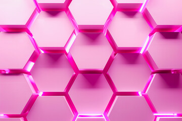 An abstract image with hexagonal shapes