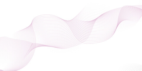 pink wave curve lines banner background design. Abstract soft wave lines dynamic flowing pink light isolated background. Vector Illustration of the pink pattern of lines. Black stripes on white .