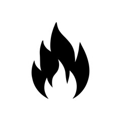 Fire, hot-icon. Simple vector sign
