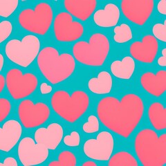 seamless background with hearts