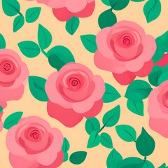 seamless background with roses