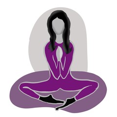 yoga silhouette