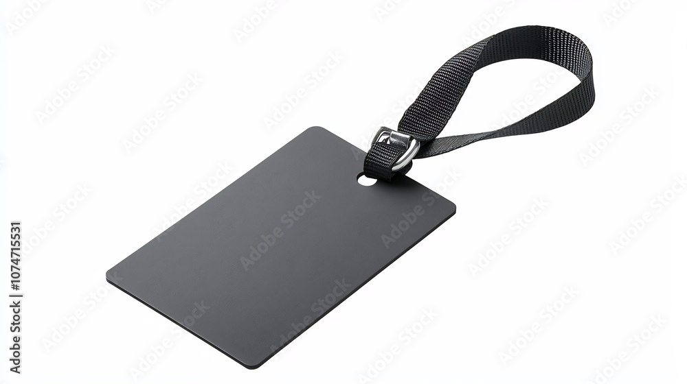 Leinwandbilder sleek and functional beveled rectangular label tag with sturdy strap designed for efficient product 
