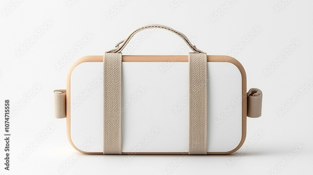 Fototapete rectangular label tag with beveled edges smooth matte finish and a sturdy strap a practical and vers
