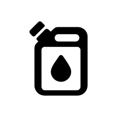 gas can, gasoline icon. Simple vector sign