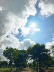 Obraz premium clouds over the forest