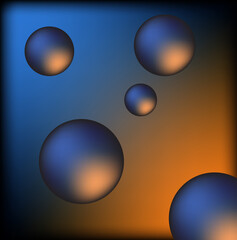 abstract background with bubbles