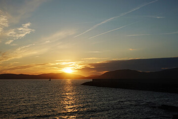 A sunset in Alghero, Sardinia, Italy