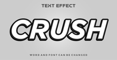 Crush editable text effect
