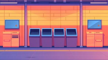 Obraz premium Modern waste management solutions enhance urban cleanliness and sustainability