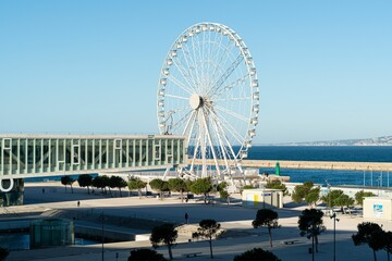 Ferris wheel by the sea in Marseille