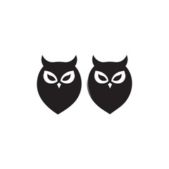 Fototapeta premium Owl In cartoon, hand-drawn flat style. image for social media, websites and UI. Isolated 2D vector design in logo, icon, sketch style, simple line vector, single color. AI Generative Art.