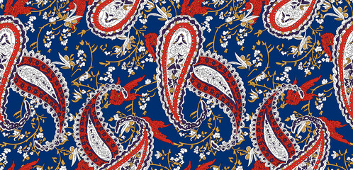 paisley design pattern in monochrome