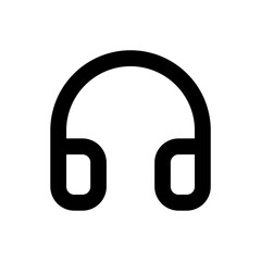 headphones_music icon. Simple vector sign.
