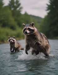 Obraz premium a beautiful lanscape river in the fantastic nature with green