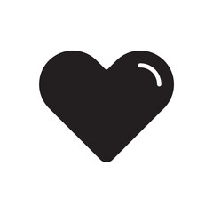 Heart icon. Simple vector sign.