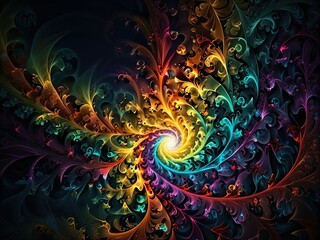 Obraz premium abstract fractal background
