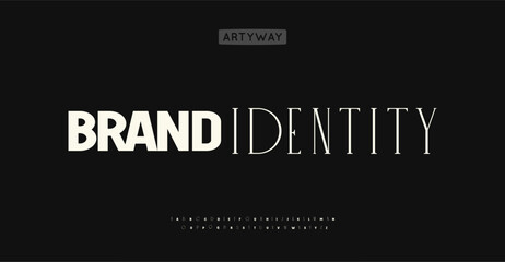 Versatile fonts, elegant sophisticated serif alphabet and bold impuctful alphabet for luxury logo, editorial headline. Premium fashion and beauty brand identity typography. Vector typeset.