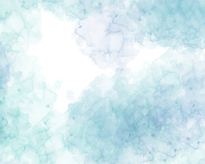 Blue Abstract Watercolor Background. Watercolor pastel splash.