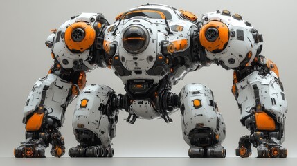 combat robot with a modern concept