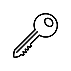 Key icon. Simple vector sign