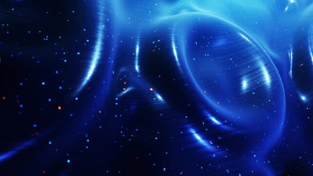 Sparkling Blue Waves 4K Loop - Beautiful, soft background with a smooth animation of waves on a glossy surface. Perfect for creating a calming and relaxing atmosphere.