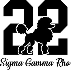 Sigma Gamma Rho 1922 Cricut and Silhouette SVG file