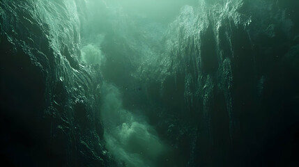 Obraz premium Dark Green Abstract Background - 3D Render