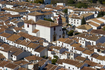 Obraz premium white village of grazalema, views of the town centre. Cadiz, Spain