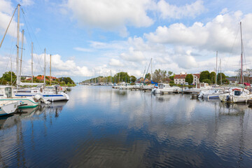 Fototapeta premium Marina at Carentan, Normandy, France