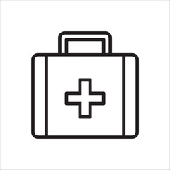 Fototapeta premium med kit icon. Simple vector sign.