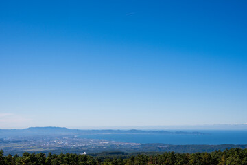 日本の鳥取県の大山の美しい風景
